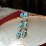 Periwinkle Drip Earrings in Golden Hills Turquoise - Golden Road Crafted