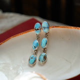 Periwinkle Drip Earrings in Golden Hills Turquoise - Golden Road Crafted