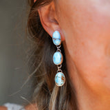 Periwinkle Drip Earrings in Golden Hills Turquoise - Golden Road Crafted