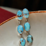 Periwinkle Drip Earrings in Golden Hills Turquoise - Golden Road Crafted