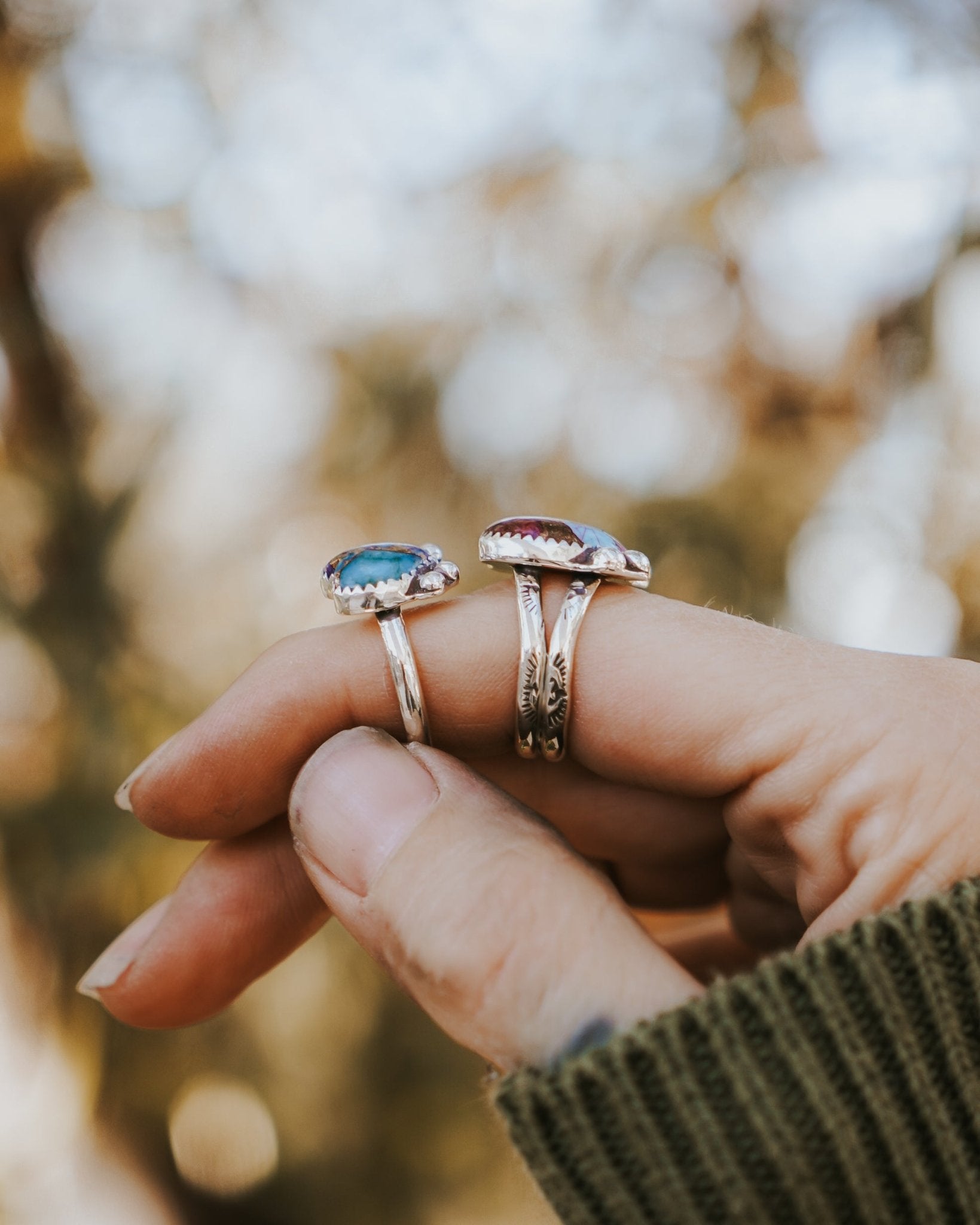 Pink Dahlia Heart Ring - Golden Road Crafted