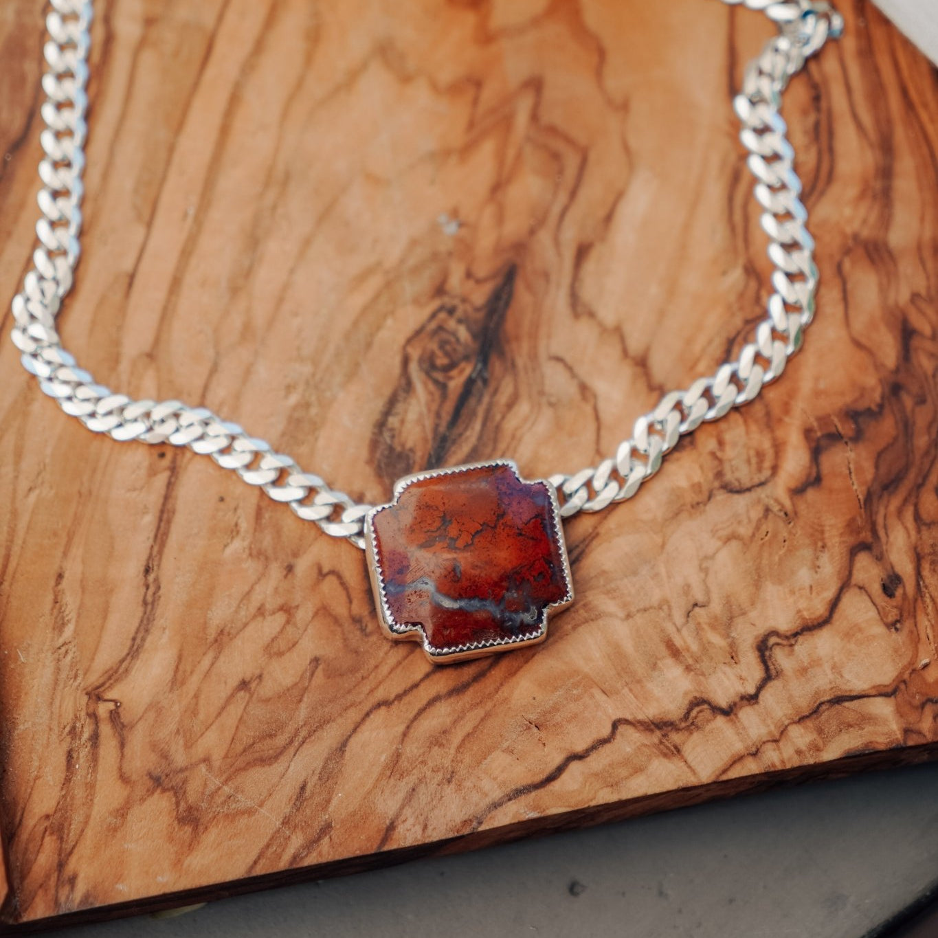 Positive Vibes Choker in Red Jasper - Golden Road Crafted