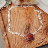 Positive Vibes Choker in Red Jasper - Golden Road Crafted