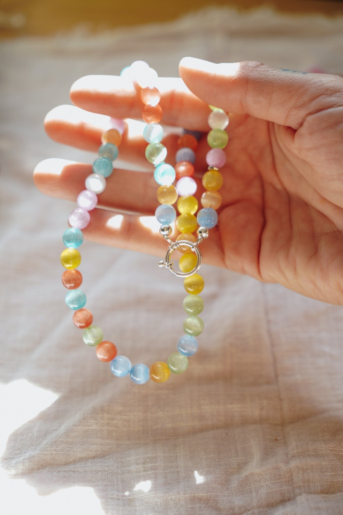 Pre-Order: Charm Keeper in Selenite - Golden Road Crafted