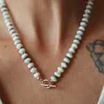 Pre-Order: Reversable Blossom in AAA Mother of Pearl and AAA Moss Agate - Golden Road Crafted