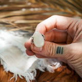 Rainbow Moonstone Ring (Size 6.5) - Golden Road Crafted
