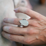 Rainbow Moonstone Ring (Size 6.5) - Golden Road Crafted
