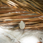 Rainbow Moonstone Ring (Size 6.5) - Golden Road Crafted