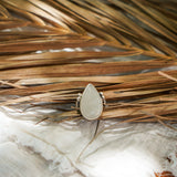 Rainbow Moonstone Ring (Size 6.5) - Golden Road Crafted