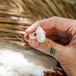 Rainbow Moonstone Ring (Size 9) - Golden Road Crafted