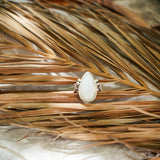 Rainbow Moonstone Ring (Size 9) - Golden Road Crafted