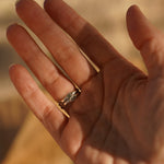Raindrop Ring in No. 8 Turquoise (Size 6.5) - Golden Road Crafted