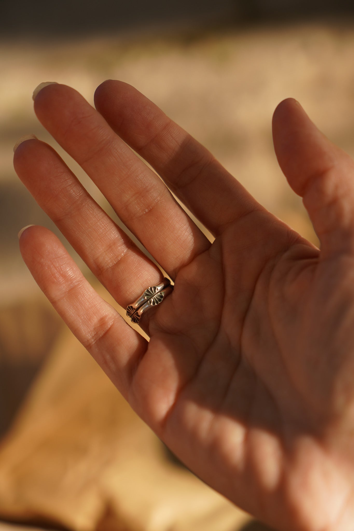 Raindrop Ring in No. 8 Turquoise (Size 6.5) - Golden Road Crafted