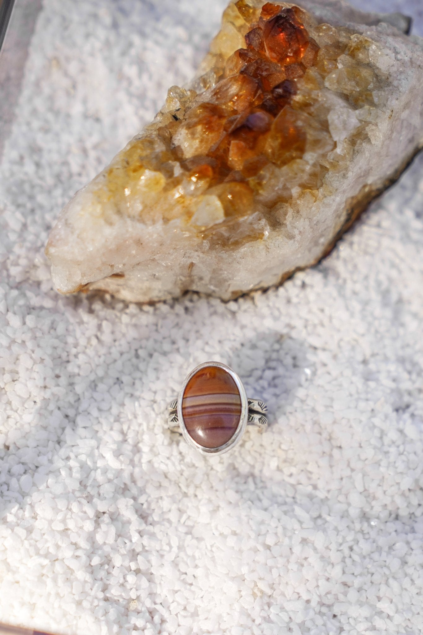 Red Jasper Ring (Size 7) - Golden Road Crafted