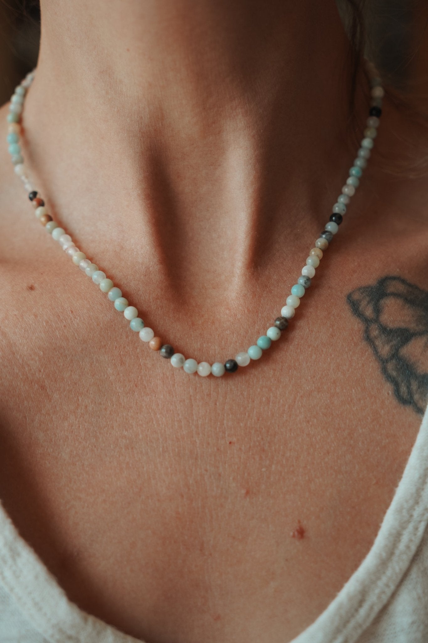 Reversable Blossom in Amazonite - Golden Road Crafted