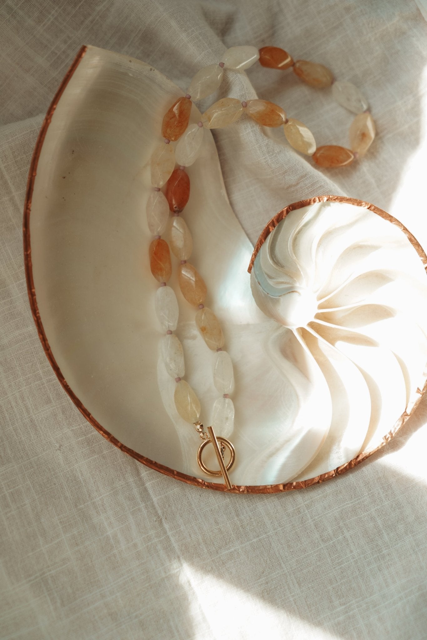 Reversable Blossom in Citrine - Golden Road Crafted