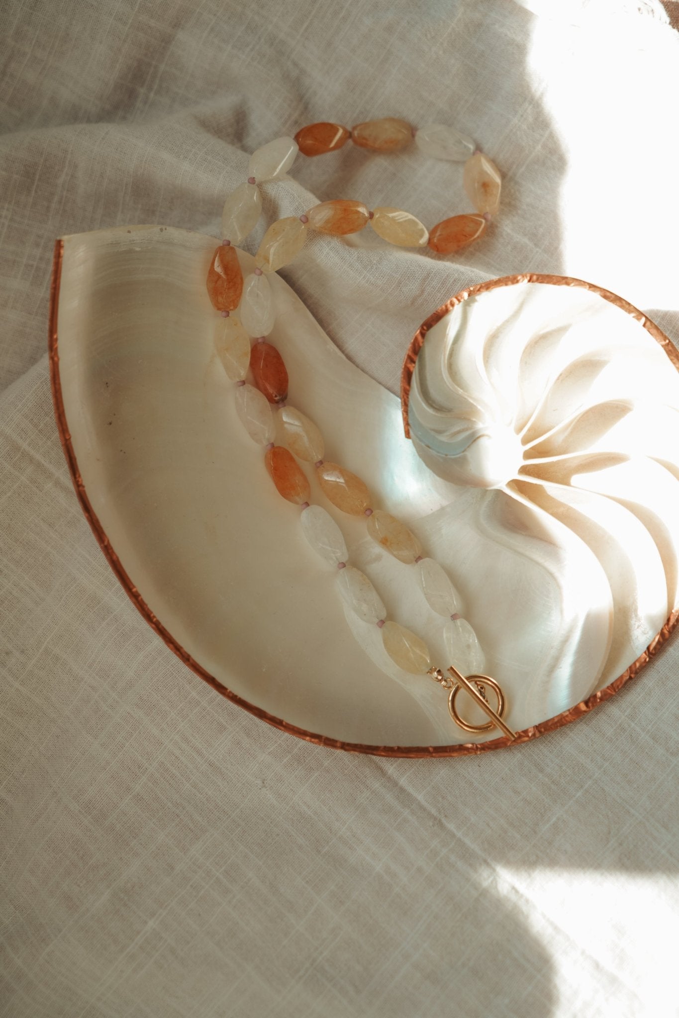Reversable Blossom in Citrine - Golden Road Crafted