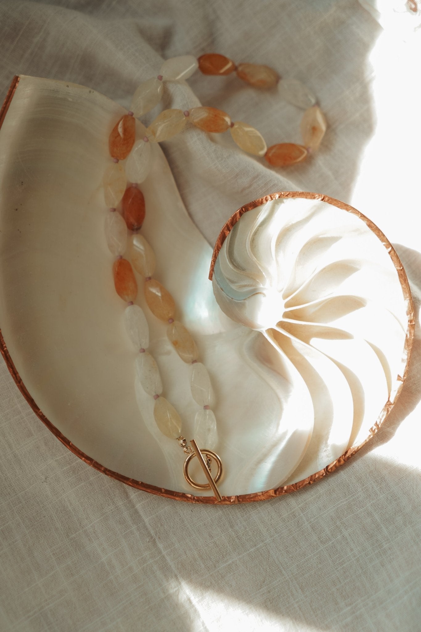 Reversable Blossom in Citrine - Golden Road Crafted