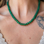 Reversible Blossom Choker in Emerald Quartz - Golden Road Crafted