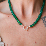 Reversible Blossom Choker in Emerald Quartz - Golden Road Crafted