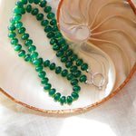 Reversible Blossom Choker in Emerald Quartz - Golden Road Crafted
