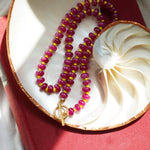 Reversible Blossom Choker in Ruby Quartz - Golden Road Crafted
