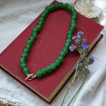 Reversible Dawn Necklace in African Glass - Golden Road Crafted