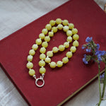Reversible Dawn Necklace in Yellow Jade - Golden Road Crafted