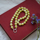 Reversible Dawn Necklace in Yellow Jade - Golden Road Crafted