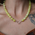 Reversible Dawn Necklace in Yellow Jade - Golden Road Crafted