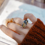 Ring in Hubei Turquoise (Size 6.5) - Golden Road Crafted