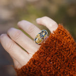 Ring in Hubei Turquoise (Size 6.5) - Golden Road Crafted