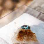 Ring in Hubei Turquoise (Size 8) - Golden Road Crafted