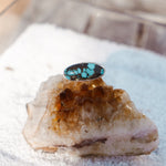 Ring in Hubei Turquoise (Size 8) - Golden Road Crafted