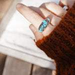 Ring in Hubei Turquoise (Size 8) - Golden Road Crafted