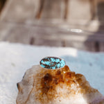 Ring in Hubei Turquoise (Size 8) - Golden Road Crafted