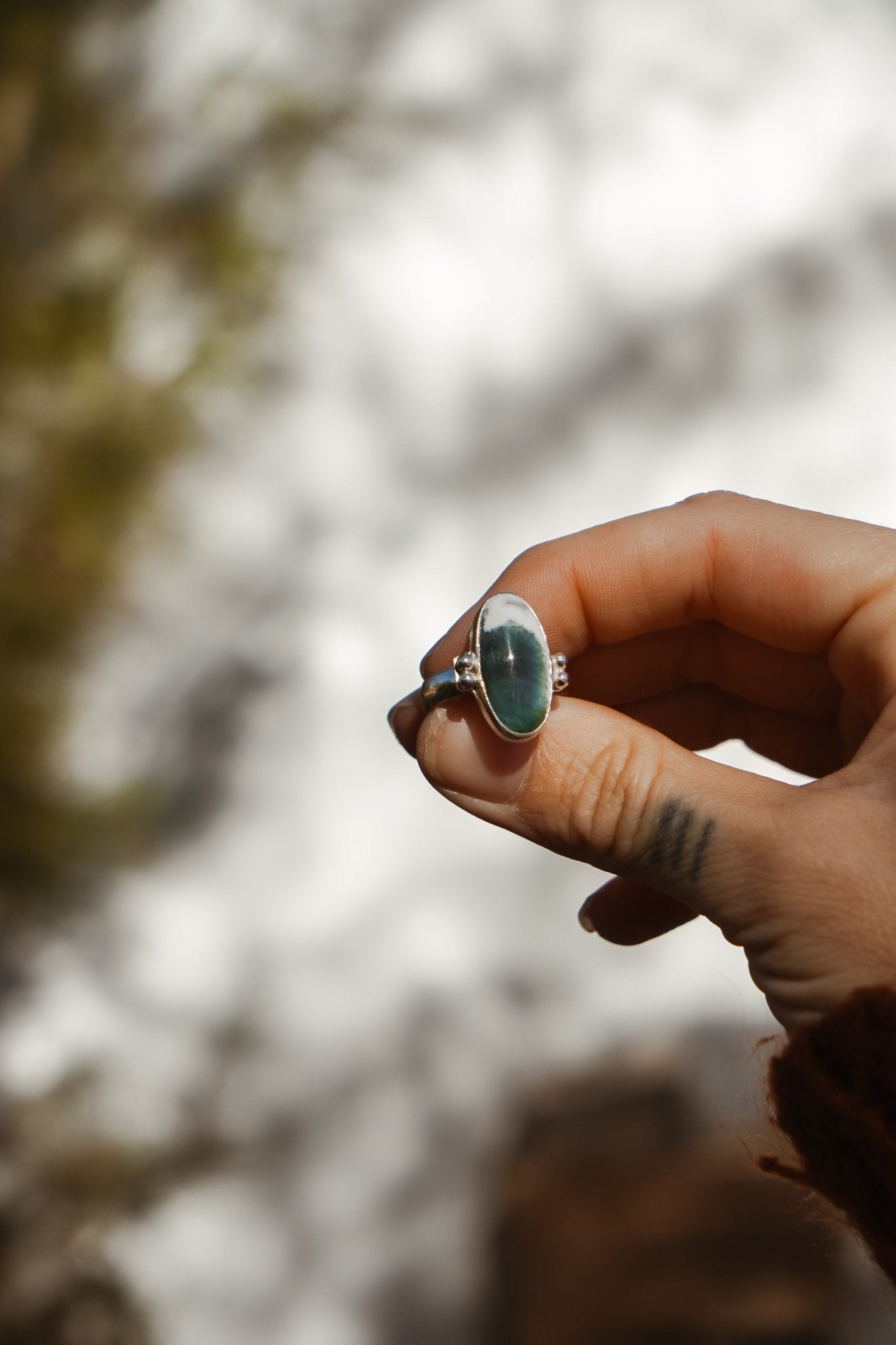 Ring in Ocean Jasper (Size 7) - Golden Road Crafted