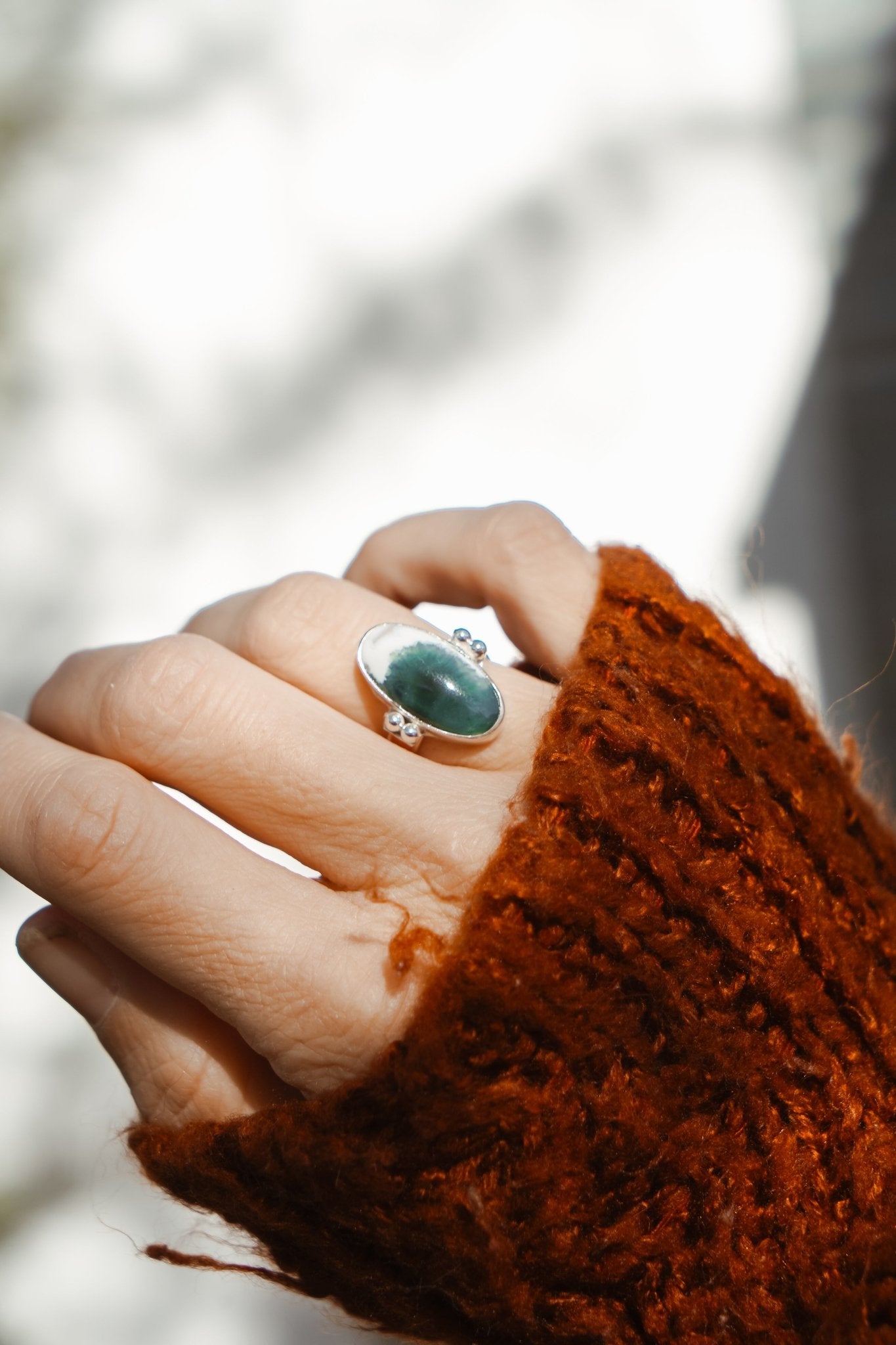 Ring in Ocean Jasper (Size 7) - Golden Road Crafted