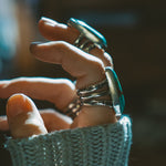 Ring in Royston Turquoise (Size 5) - Golden Road Crafted