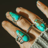 Ring in Royston Turquoise (Size 5) - Golden Road Crafted