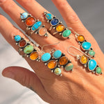 River Bud Choker in Golden Hills, Sonoran Gem, Kyanite, & Amber - Golden Road Crafted