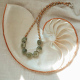 Rock Your Socks Necklace in Jade + Freshwater Pearl - Golden Road Crafted