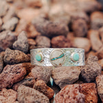Royston Ribbon & Iron Maiden Turquoise Cuff - Golden Road Crafted