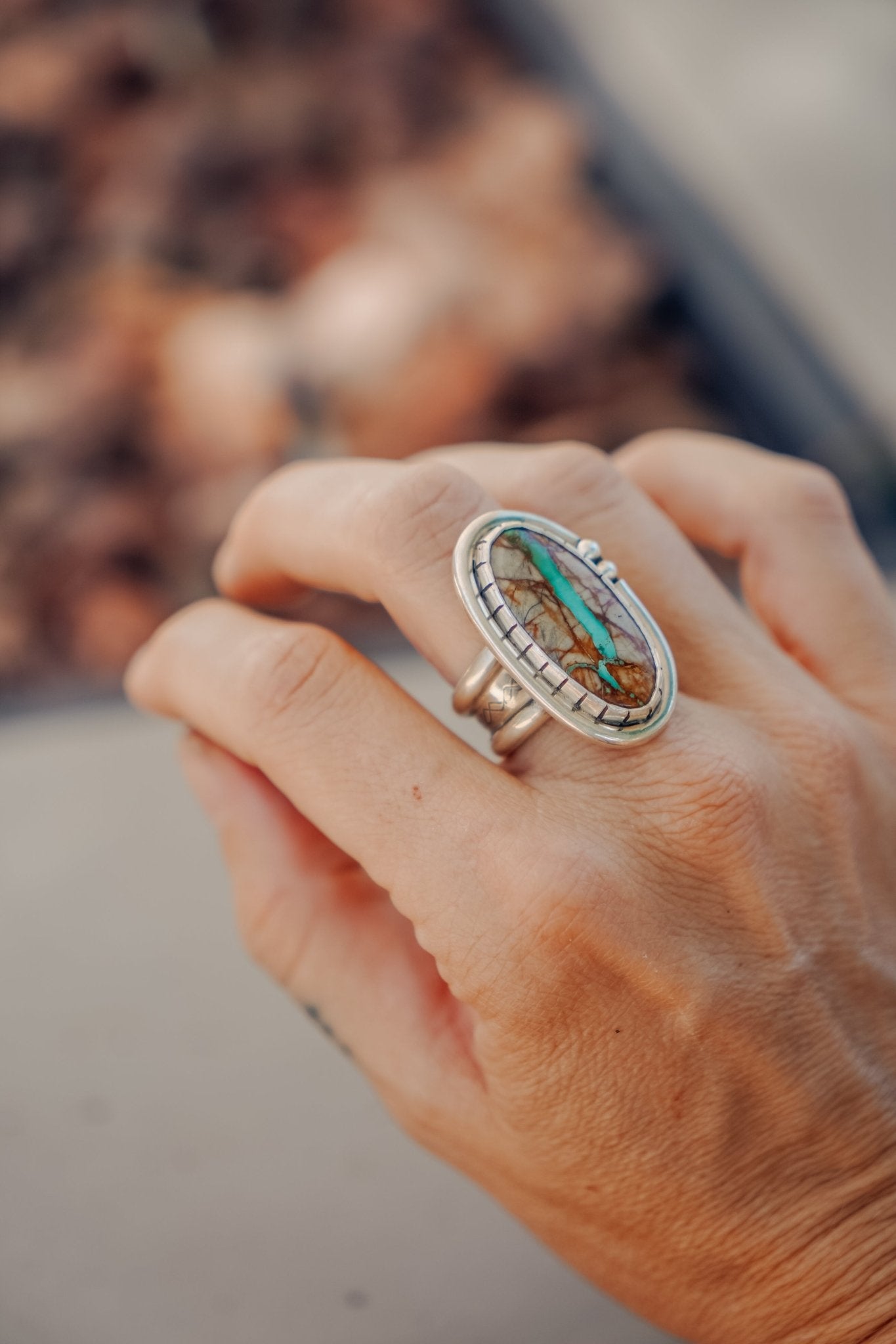 Royston Ribbon Ring (Size 8) - Golden Road Crafted