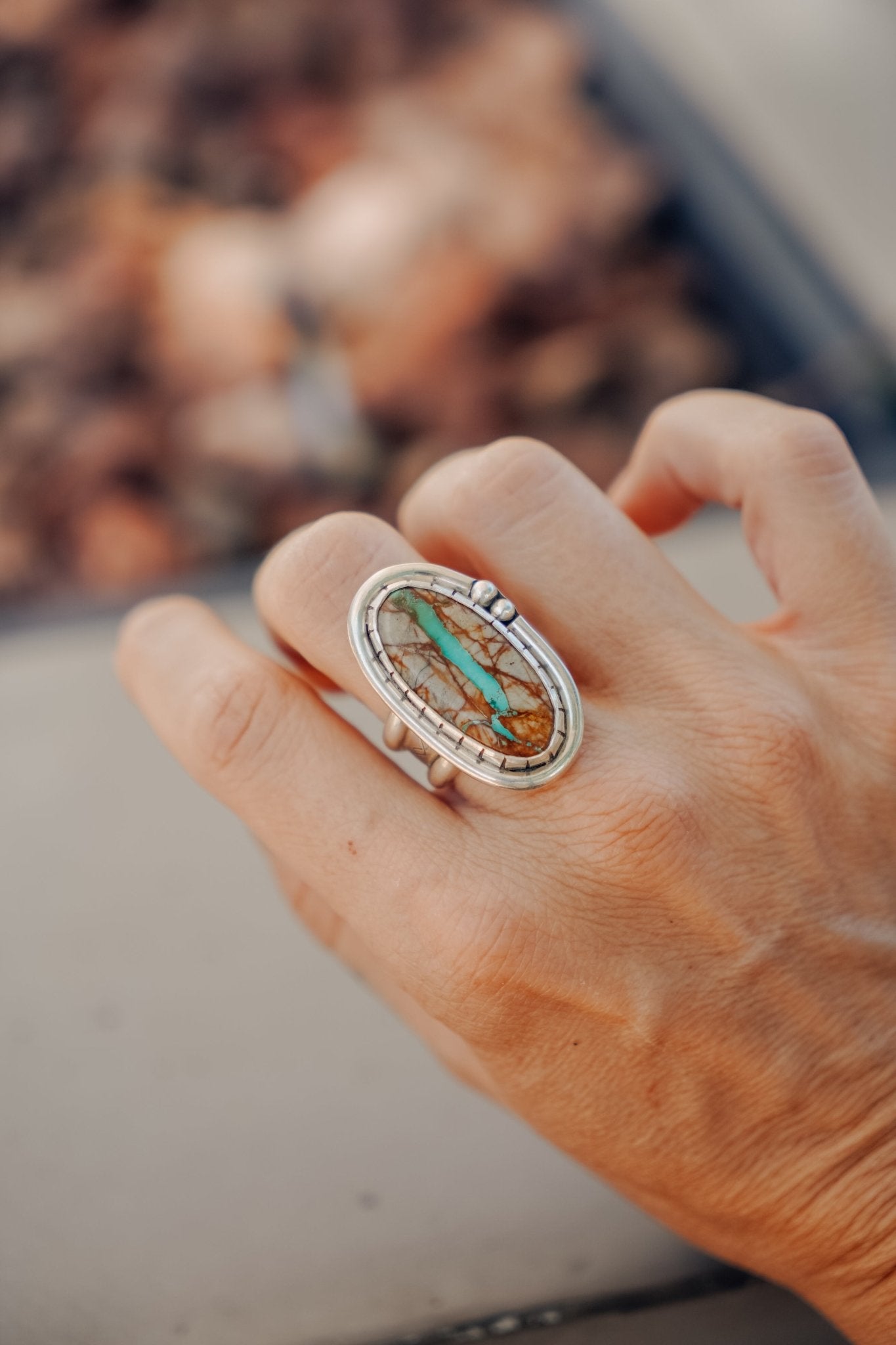 Royston Ribbon Ring (Size 8) - Golden Road Crafted