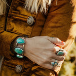 Royston Turquoise Cuff - Golden Road Crafted
