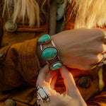 Royston Turquoise Cuff - Golden Road Crafted