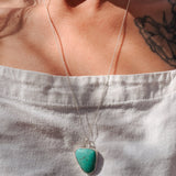 Royston Turquoise Pendant - Golden Road Crafted