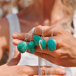 Royston Turquoise Pendant - Golden Road Crafted