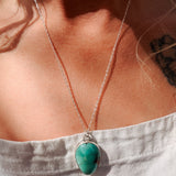 Royston Turquoise Pendant - Golden Road Crafted